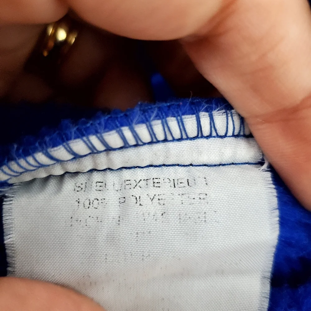 Vintage MEC Snap Button Polartech Fleece Deep Blue - Picture 7 of 9